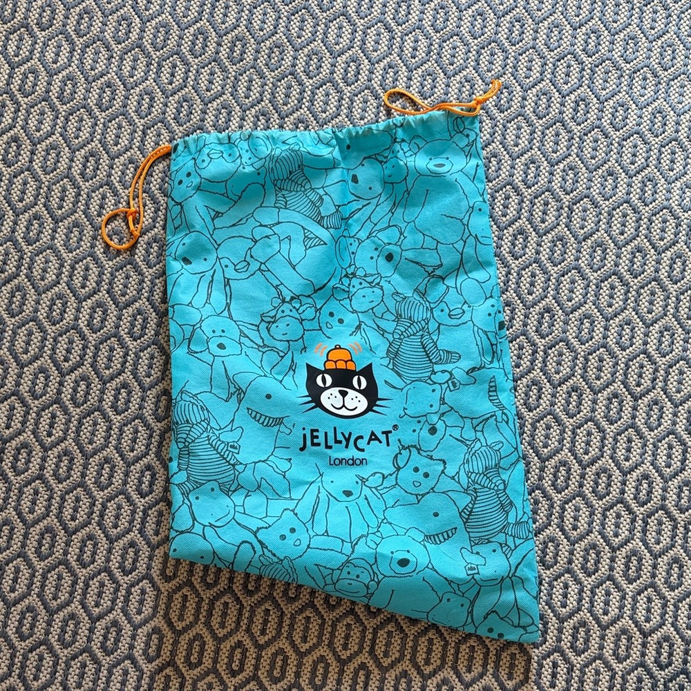 Jellycat Turquoise Drawstring Bag - Picture 2 of 3